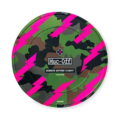 Obrázek Muc Off Bremsscheiben Schutz Camo für Scheibenbremse Fahrrad, 2er Set Waschbare Neopren Hüllen Scheibenbremsen vor Übersprühen und Transportschäden Idealer Zusatz Fahrradpflege