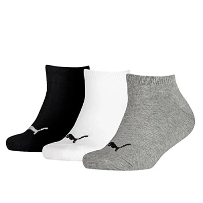 Obrázek PUMA Chlapecké ponožky sneaker (balení 3 ks), Šedá/Bílá/Černá