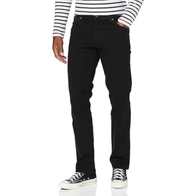 Obrázek Wrangler pánské džíny kalhoty Texas Stretch Black Overdye Rovné nohavice 33W / 30L černá (BLACK OVERDYE)