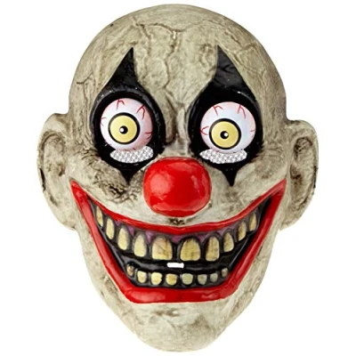 Obrázek Haunted House The Clown Gesichtsmaske mit beweglichen Augen Mehrfarbig (Rubies S5144)