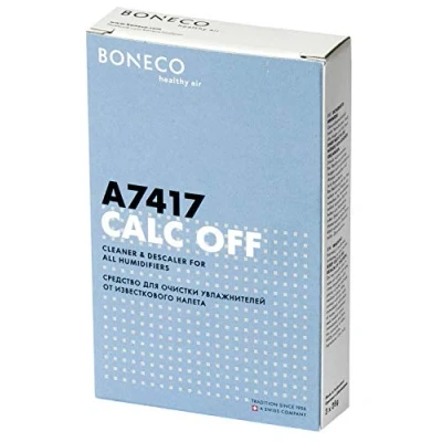 Obrázek BONECO Calc Off A7417 ekologický čisticí a odvápňovací prostředek pro všechny zvlhčovače vzduchu až 3 aplikace, prášek, bílý