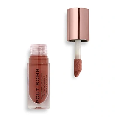 Obrázek Revolution Pout Bomb Plumping Gloss Cookie Deep Nude