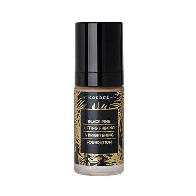 Obrázek KORRES Black Pine Foundation BPF3, Anti Aging Make up pro vlhkost a pružnost, středně vysoká krycí síla, veganský, 30 ml