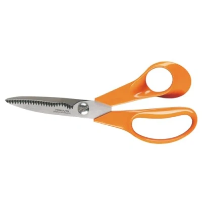 Obrázek Fiskars Kuchyňské nůžky, celková délka: 18 cm, kvalitní ocel/plast, Classic, 1000819