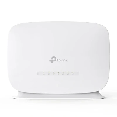 Obrázek TP Link TL MR105 LTE router, 4G router podporuje nano SIM karty, Cat4 až 150 Mbit/s, WLAN 2,4 GHz 300 2 x 100 Mbps porty, Plug &amp; Play, 32 zařízení, dětská pojistka, síť pro hosty