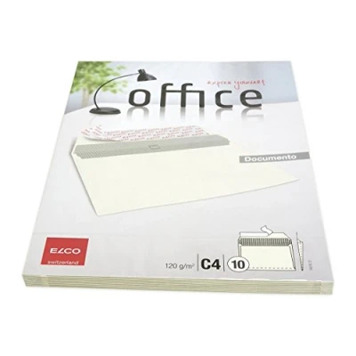 Obrázek Elco Office Documento obálky C4 120 g/m2 strana záhyby lepicí balení 10 kusů Béžová
