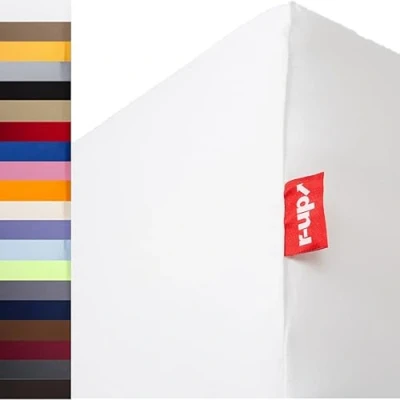 Obrázek r up Nejlepší napínací prostěradlo 90 x 200 100 220 až 35 cm výška mnoho barev 95 % bavlna / 5 elastan 230 g/m² Oeko TEX bez stresu i pro vysoké matrace (bílé)
