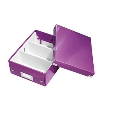 Obrázek Organizér Click &amp; Store Wow od Leitz, 60570001, šedý karton, fialová malý