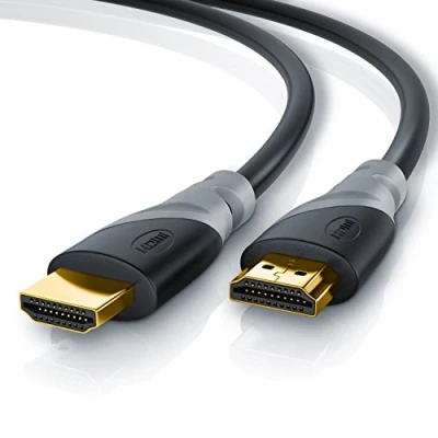 Obrázek CSL Computer 10m Ultra HD 4K HDMI kabel 2. 0b 60Hz 18GBit/s High Speed with Ethernet 3násobně stíněný/vč. odstínění konektoru a kontaktů 2160p / Full 1080p 3D ARC/CEC