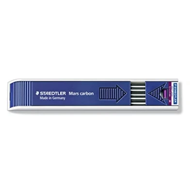 Obrázek STAEDTLER Náplň pro tuhovou tužku Mars carbon, 2 mm, stupeň tvrdosti 2B, dóza s 12 náplněmi, 200 2B
