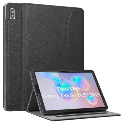 Obrázek Fintie pouzdro pro Samsung Galaxy Tab S6 10. 5 2019 (kompatibilní S funkcí bezdrátového nabíjení Pero) ochranné sledování více úhlů se štěrbinami na dokumenty a automatického