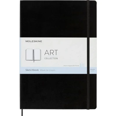Obrázek Moleskine Kreativní poznámkový blok, skicák, A4, papír 165 G, tvrdý obal, černý