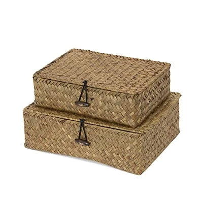 Obrázek Compactor Macao Aufbewahrungskorb aus Seegras, Set von 2, braun, 25.0 x 19.0 8.0 cm, RAN7868