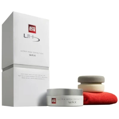 Obrázek Autoglym Sada vosků Ultra High Definition včetně biologického karnaubského vosku, aplikátoru vosku a hi Tech hadříku pro péči o všechny druhy autolakování, 120 g