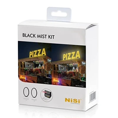 Obrázek NiSi Black ProMist sada filtrů 72 mm Mist 1/4, 1/8 Diffusion filtr, čisticí hadřík a filtrační pouzdro