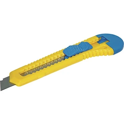 Obrázek DONAU 7946001 99 Safety řezací nůž standardní/šířka čepele: 18 mm Délka 100 mm/Cutter bezpečnostní řezačka univerzální nůž/čepele z tvrzené oceli / 1 kus