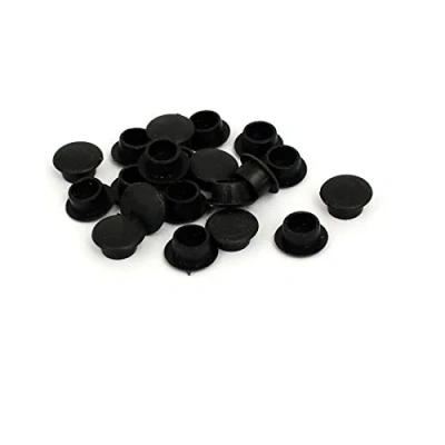 Obrázek sourcing map 20 ks černé 10 mm otvor průměr otvoru krytky krytů knoflíky na vrtání de
