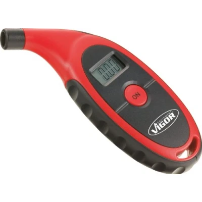 Obrázek Vigor tester tlaku v pneumatikách V1423 s digitálním displejem (rozsah měření: 0,15 7 bar, pro pneumatiky aut, motocyklů a jízdních kol)