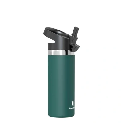 Obrázek Super Sparrow Dětská láhev na pití 500 ml široké otevírání SwivelSip Termoláhev termoska bez BPA, ergonomická pro sport, cestování, do školy, ven