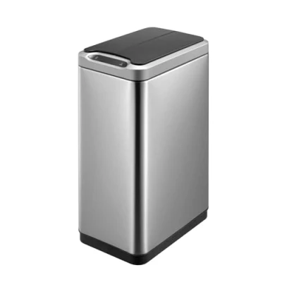 Obrázek EKO Phantom Sensor Bin 30 l, kov, ušlechtilá ocel matná, 25 x 37,5 62,4 cm