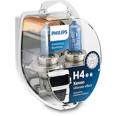 Obrázek Philips automotive lighting MasterDuty BlueVision 24V H4 žárovka do světlometů, 53275328