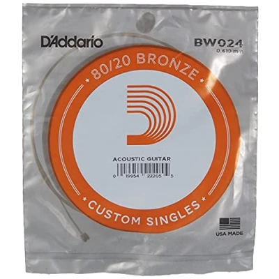 Obrázek D&#039;Addario BW024 bronzová jednotlivé struny pro kytary 0,06 cm (.024 palců)