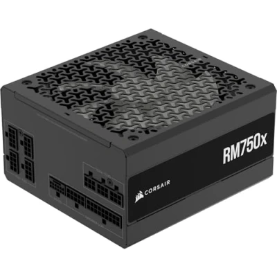 Obrázek Corsair RM750x Vollständig modulares, geräuscharmes ATX Netzteil 3.1 kompatibel PCIe 5.1 Unterstützung Cybenetics Gold Effizienz Native 12V 2x6 Anschluss Schwarz