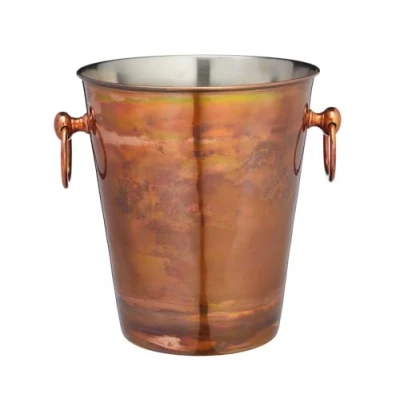 Obrázek BarCraft Champagner Eimer, Edelstahl Weinkühler Halter mit Kupfer Finish, 4,9 Liter Fassungsvermögen, 24 x 20,5 23cm, 1 Stück