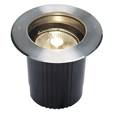 Obrázek SLV DASAR® 215 venkovní vestavný podlahový reflektor, vestavné svítidlo vnější, svítidlo, podlahové GU10, IP67, kulatý, ušlechtilá ocel 316, max. 75 W