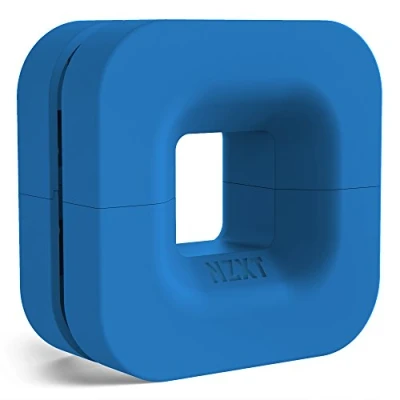 Obrázek NZXT Puck Cable Management and Headset Mount Compact Size Silicone Construction Powerful Magnet for Computer Case Mounting Blue