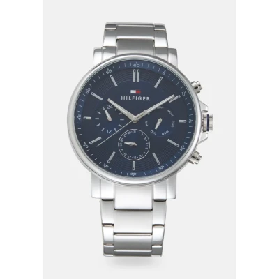 Obrázek Tommy Hilfiger Hodinky silvercoloured/blue, Muži, Velikost: One Size, Silver/coloured/blue