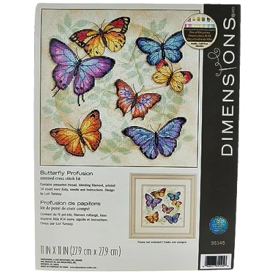 Obrázek Dimensions Počítá sada křížových tyčinek, Butterfly profusion