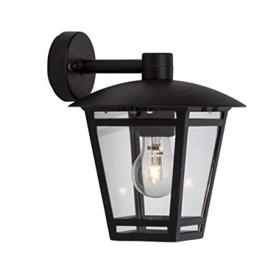 Obrázek BRILLIANT Lampa Riley venkovní nástěnné světlo závěsné černé 1x A60, E27, 40 W, vhodné pro běžné žárovky (není součástí dodávky) IP druh ochrany: 44 ochrana proti stříkající vodě