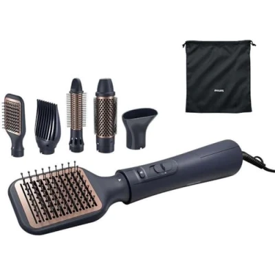 Obrázek Philips AirStyler Serie 5000 Haarstyler mit 5 Styling Aufsätzen (Modell BHA530/00) Deep Blue