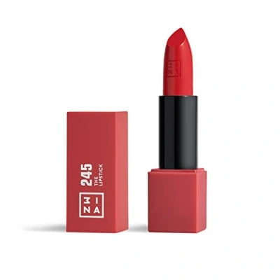 Obrázek 3INA MAKEUP The Lipstick 245 růžová červená rtěnka matná s vitaminem E a bambuckým máslem Dlouhotrvající vysoce pigmentovaný krém vanilková vůně Vegan Cruelty Free