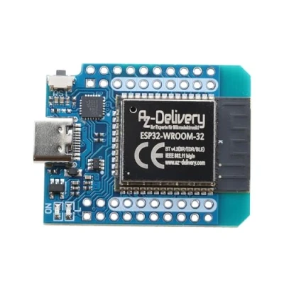 Obrázek AZDelivery 1x ESP32 D1 Mini NodeMCU WiFi modul ESP 32 Bluetooth Internet vývojová deska s přípojkou USB C, kompatibilní Arduino a Wemos včetně e knihy!