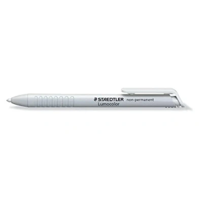 Obrázek Staedtler 768N Lumocolor nestálý omnichrom suchý marker ve vodě rozpustný, 3,0 mm, bílý