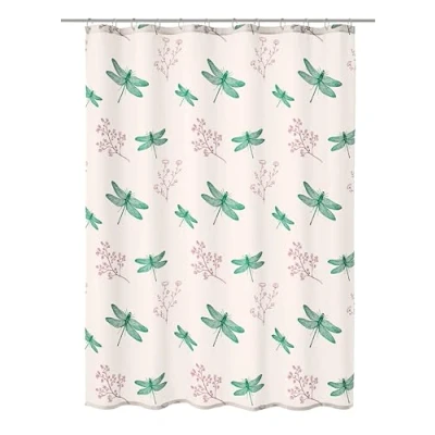 Obrázek Kleine Wolke Sprchový závěs Scarlett 100% polyester, smaragd, 180 x 200 cm