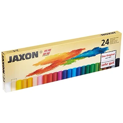 Obrázek Honsell 47424 Jaxon olejová pastelová křída, 24dílná sada v kartonovém pouzdře, brilantní barvy stálé na světle, ideální pro umělce, hobby malíře, děti, školu, výuku umění, bez škodlivých látek