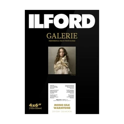Obrázek ILFORD GALERIE Mono Silk Warmtone 250 gsm 4 x 6 palců 102 mm 152 100 listů