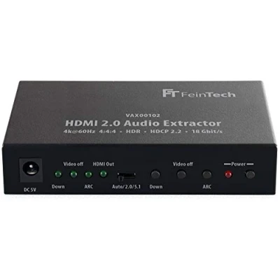 Obrázek FeinTech VAX00102 HDMI 2.0 Audio Extractor, ARC 4K HDR Black