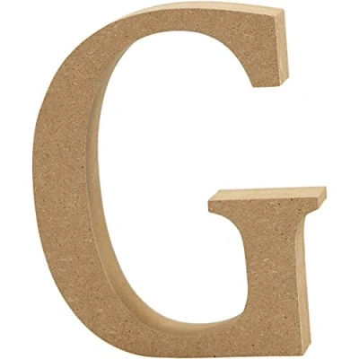 Obrázek Creativ &quot;G MDF písmeno, hnědé, 13 x 2 cm
