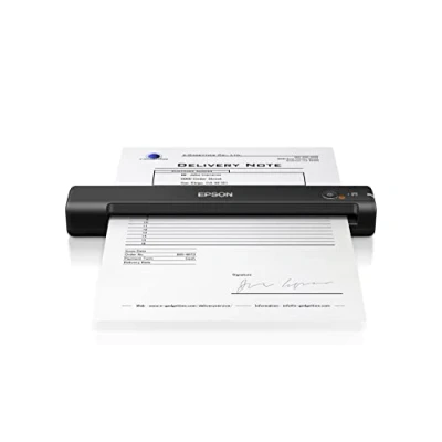 Obrázek Epson Workforce ES 50, přenosný skener dokumentů A4 s vysokou rychlostí skenování, pro dokumenty vysokým rozlišením, ideální malé kanceláře a domácí kanceláře, černý