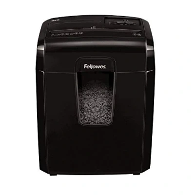 Obrázek Fellowes Skartovačka Microshred 8 Mc, mikročásticový řez 3 x 10 mm (P 4) listů, s bezpečnostním blokem, pro domácnost/domácí kancelář (základní nařízení o ochraně osobních údajů (DSGVO))