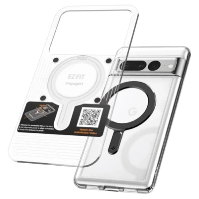 Obrázek Spigen OneTap MagFit Magnetisches Ring (2024 Ver), Kabelloses Lade Konvertierungsset für MagSafe, Kompatibel mit iPhone 16 15 14 13 12 / Pixel 9 Pro XL Fold/Galaxy/Xiaomi Hülle Mattschwarz
