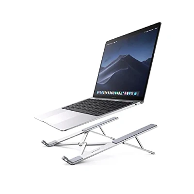 Obrázek UGREEN Hliníkový stojan na notebook, výškově nastavitelný v 5 úrovních, notebook skládací ventilace, ergonomický kompatibilní s MacBook Air Pro Asus Acer Lenovo