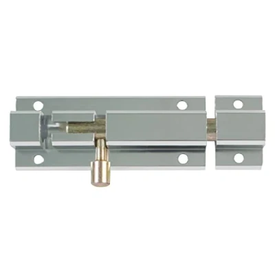 Obrázek Amig Türriegel aus Aluminium Bolzenriegel Mod. 501 Türschloss in Silber Torschlossriegel Türschieber Maße: 35 x 50 Kompakter Aufschraubschließriegel Geeignet für Türen und Fenster