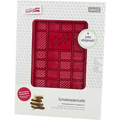 Obrázek Lurch 83090 čokoládová tabulka / litinová forma s květinovým motivem ze 100% platiny bez obsahu BPA, ruby