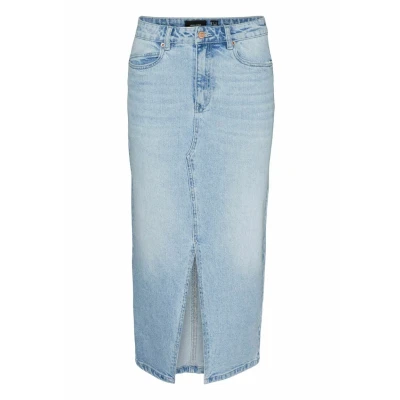 Obrázek Vero Moda VERI HR CALF GA Pouzdrová sukně, Ženy, Velikost: XL, Light blue denim