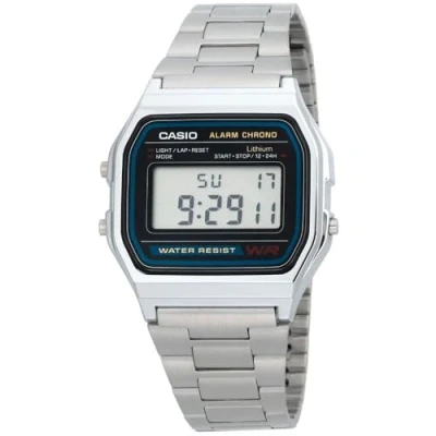 Obrázek Casio Sportovní hodinky A158WA 1DF, stříbrná, Náramek